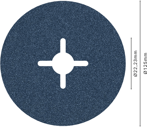 قرص الألياف Bosch PRO R574 مقاس 125 مم G100.